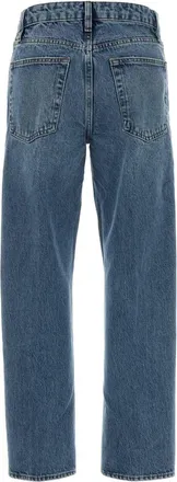 Frame Denim Womens The Essential Rapture Jeans Blue Cotton