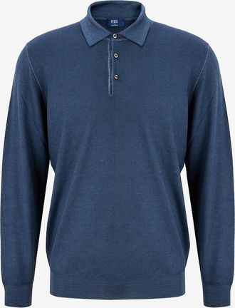 Fedeli Feines Merinowoll-Strick-Polohemd
