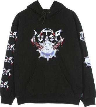 Iuter Zwarte lichtgewicht hoodie - Heren - Hoodies - Zwart - S - Katoen - Hoodies & sweatvesten