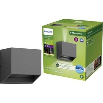 Philips Led Alix Aplique De Pared Exterior Antracita