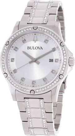 Bulova Quartz Diamond Crystal Mens Watch 96K114