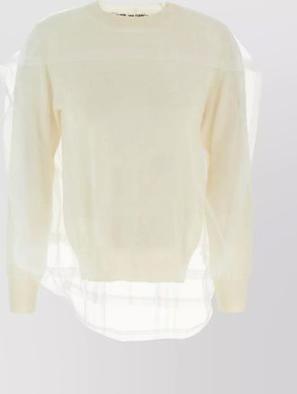 Comme Des Gar&ccedil;ons tulle wool jumper