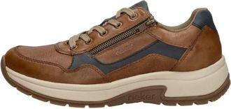Rieker Veterschoenen Laag - Heren - Sneakers - Bruin - 46 EU - Schoenen