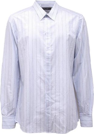 Dolce & Gabbana Heren, Overhemden, Blauw, Maat: 2XL Katoen