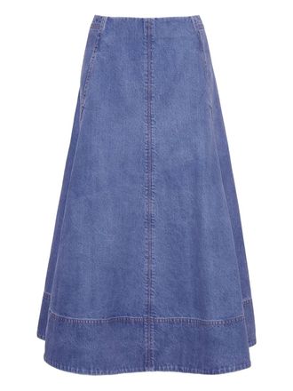 Cara Cara Aisha denim A-line midi skirt - women - Cotton - 00 - Blue