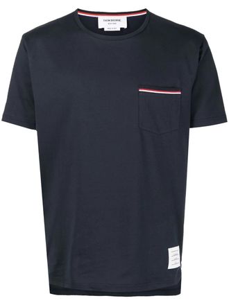Thom Browne Ss Rwb Pocket Tee aus mittelschwerer Jersey-Baumwolle