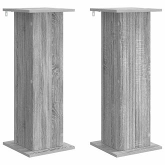 vidaXL Soporte De Plantas 2 Pcs Gris Sonoma 30,5 X 30 X 80,5 Cm Vidaxl