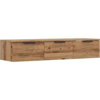 vidaXL Vidaxl - Armario de pared madera ingeniería roble artesano 102x30x20cm