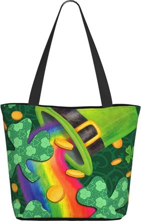 AOOEDM Happy St PatrickS Day Ladies Shopping Bag 13x11x7in.The Perfect ValentineS Day Gift.It Is The Best ValentineS Day Gift For Mom, Daughter, Wife,Etc