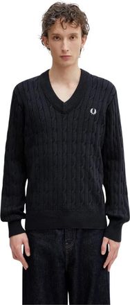 Fred Perry V-neck Truien - Heren - V-hals truien - Blauw - XL - Truien & Vesten