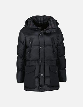 Burberry Mens Burberry Lindford Puffer Coat in Black - Size: 38/Regular