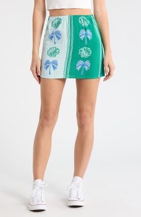 Billabong Vacay Dreams Skirt in Pool Blue at Nordstrom, Size X-Small