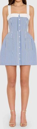 Amanda Uprichard Mindy Mini Dress In Blue