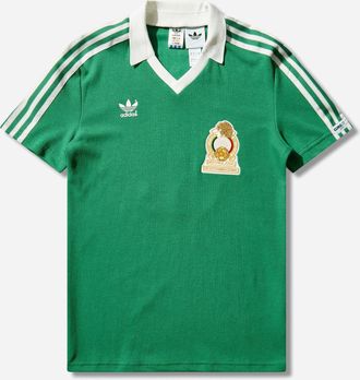 adidas Men s Mexico Home Jersey 1986 Green