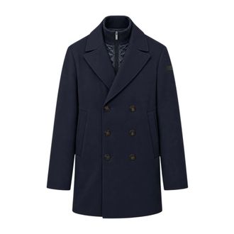 Roberto Ricci Design Surflex Winter Soft Touch Thermo Peacoat - Heren - Mantels - Blauw - Maat: XL Zijde