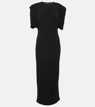 Wardrobe.NYC Ruched jersey midi dress