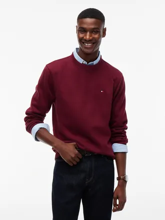 Tommy Hilfiger Mens Essential Crewneck Sweatshirt - Burgundy - XXXL