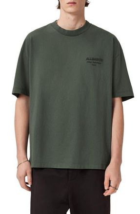 AllSaints Xander Crewneck T-Shirt in Maple Green at Nordstrom, Size Xx-Large