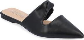 Journee Collection Enniss Flat Mule in Black at Nordstrom Rack, Size 6.5