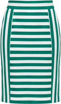Dolce & Gabbana Pencilrok - Dames - Kokerrokken - Groen - S - Katoen - Rokken