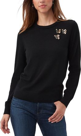 Trina Turk Queen B Wool Crewneck Sweater