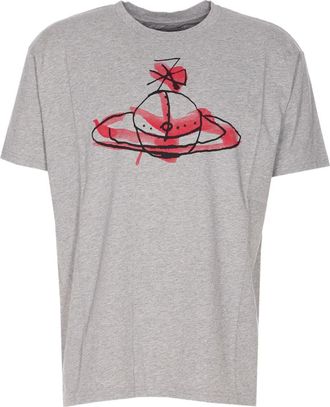Vivienne Westwood T-shirt con stampa Orb - Grigio