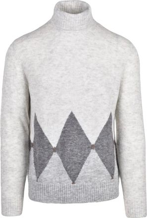 Ballantyne Truien & Vesten, Heren, Grijs, L, Wol, Turtleneck Trui