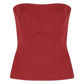 Federica Tosi Tops, Dames, Rood, XS, Bustier Top
