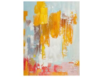 Schubiger M&ouml;bel Bild Abstrakte Komposition in Sonnengelb