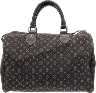 Louis Vuitton Monogram Mini Ebene Canvas Boston Bag (Pre-Owned)