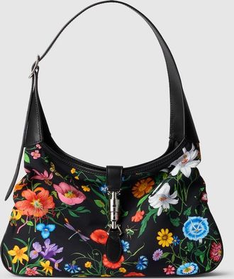 Gucci Jackie 1961 Medium Shoulder Bag, Black, Fabric