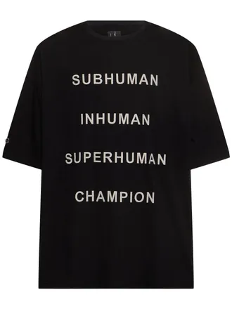 Tシャツ・カットソー Rick Owens Wool T-Shirt Walrus Tee in Black – SVRN