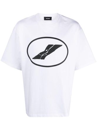 We11done logo-print cotton T-shirt - White