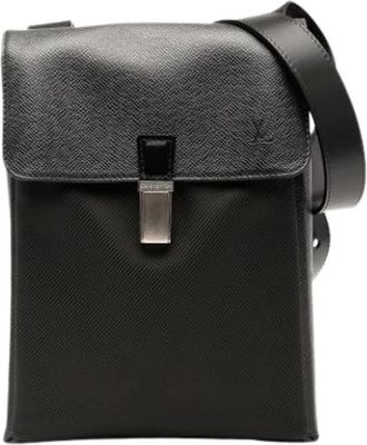 Louis Vuitton Pre-owned Cross Body Bags, female, Black, Size: ONE SIZE Pre-owned Nylon Cross Body Bag