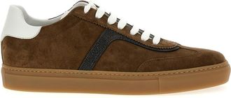 Brunello Cucinelli Brown Lace Up Sneakers