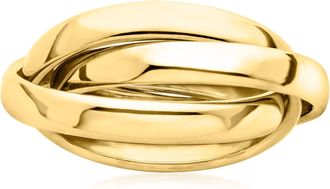 Ross-Simons Italian 14kt Yellow Gold Rolling Ring