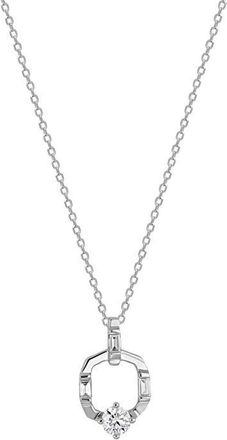 Bony Levy Maya 18K Gold Diamond Pendant Necklace in 18Kw at Nordstrom