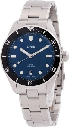 Oris Divers Date Automatic Blue Dial Watch 01 733 7795 4055-SET