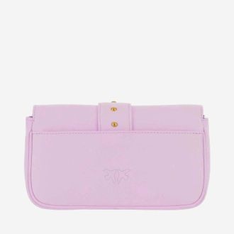 Pinko Quilted Leather Shoulder Bag - Pink