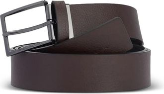 Piquadro leather belt - unisex - Leather - One Size - Black