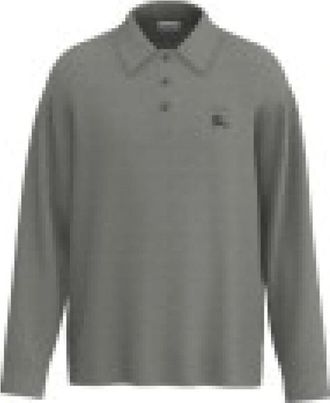 Burberry Emory Poloshirt - Heren - Polos - Grijs - M - Katoen - Tops