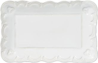 Vietri Incanto Stone Lace Small Serving Platter in White at Nordstrom