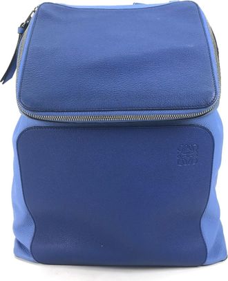 Loewe Blue Leather Backpack (Pre-Owned)