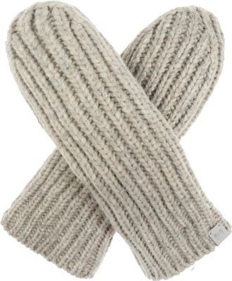 UGG Gloves, female, Gray, Size: ONE SIZE Gloves with logo patch