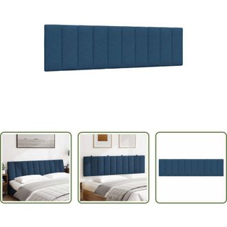 vidaXL vidaXL Cuscino per letto - Cuscino Testiera Hanko Blu 180 cm in Tessuto