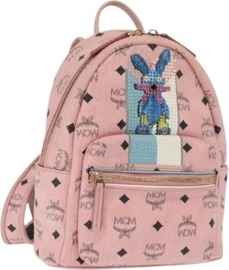 MCM Pre-owned Backpacks, female, Pink, Size: ONE SIZE Pre-owned Plastic Backpack