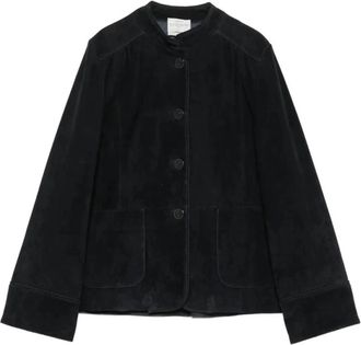 Forte_Forte 15013 Notte Jas - Dames - Leren en Su&egrave;de Jassen - Zwart - XS - Leer - Jassen