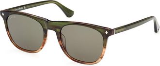 Web Eyewear Web WE0339 98N Mens Sunglasses Green Size 53