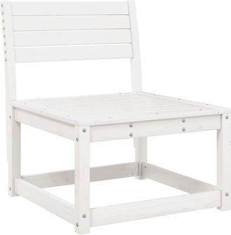 vidaXL Sofá de jardín madera maciza de pino blanco Vidaxl