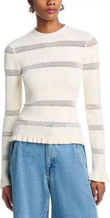 Sea New York Devon Knit Top In Cream